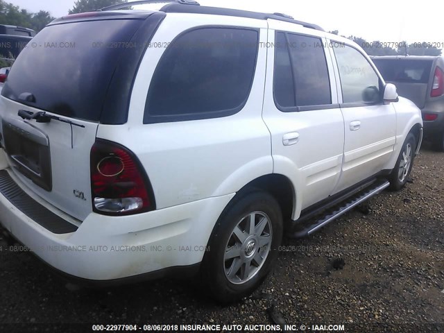 5GAET13P442403938 - 2004 BUICK RAINIER CXL WHITE photo 6