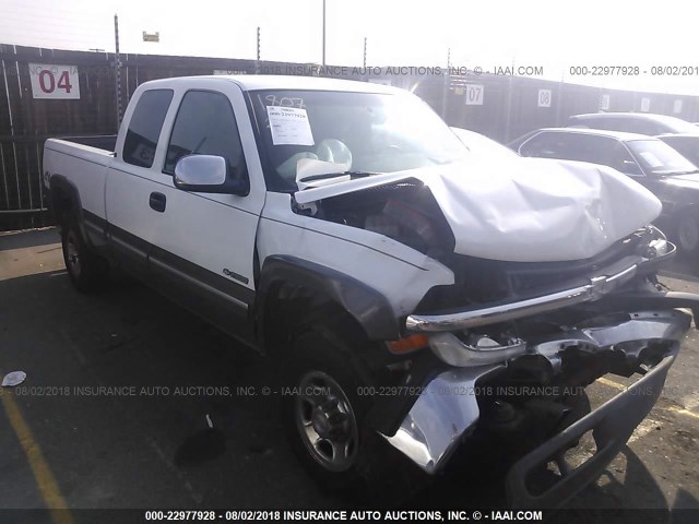 1GCGK29U01Z108920 - 2001 CHEVROLET SILVERADO K2500 WHITE photo 1