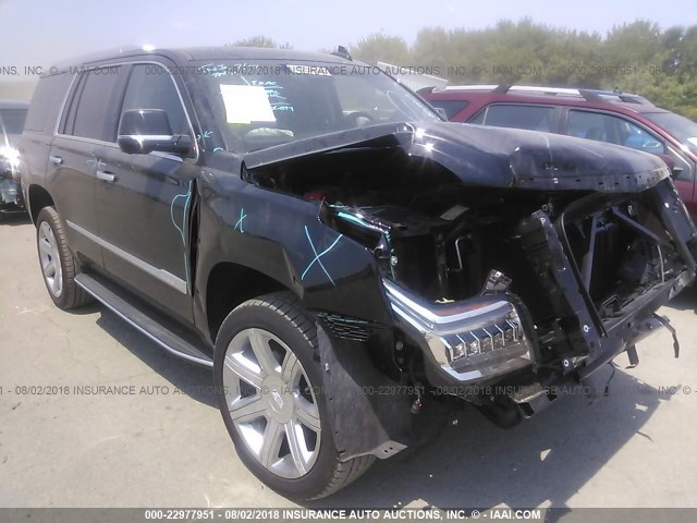 1GYS3BKJ1JR347863 - 2018 CADILLAC ESCALADE LUXURY Schwarz Foto 1