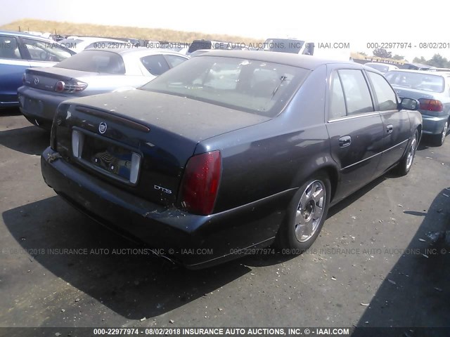 1G6KF57942U174211 - 2002 CADILLAC DEVILLE DTS BLACK photo 4