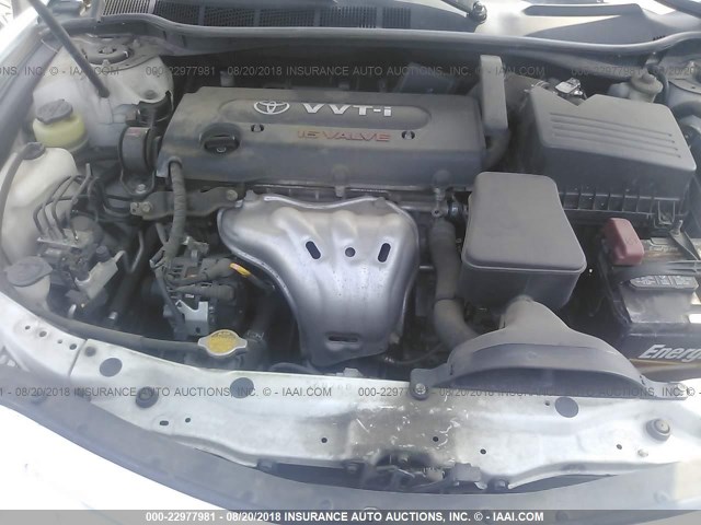 4T1BE46K07U718365 - 2007 TOYOTA CAMRY NEW GENERAT CE/LE/XLE/SE WHITE photo 10