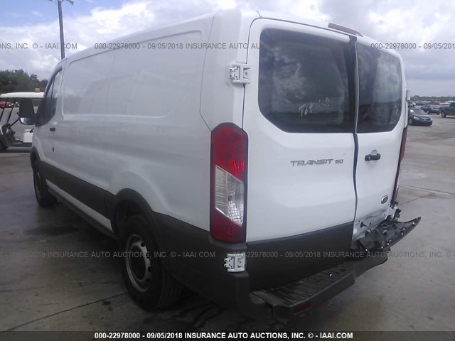 1FTYE1ZM1JKA84576 - 2018 FORD TRANSIT T-150 WHITE photo 3