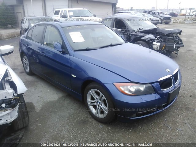 WBAVC73508KP39525 - 2008 BMW 328 XI SULEV BLUE photo 1