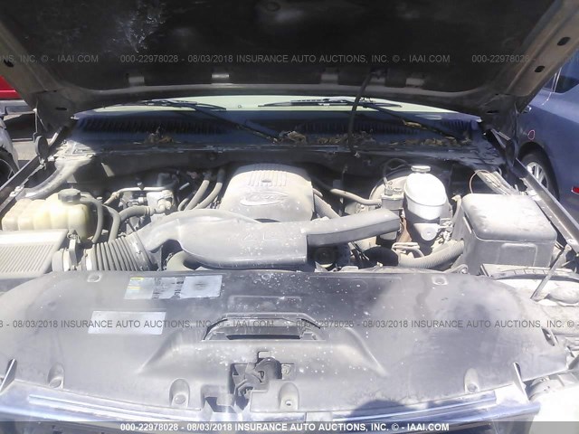 1GNEC16T03J158591 - 2003 CHEVROLET SUBURBAN C1500 თაფლისფერი ფოტო 10