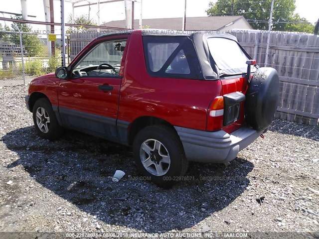 2CNBJ18C226950540 - 2002 CHEVROLET TRACKER RED photo 3