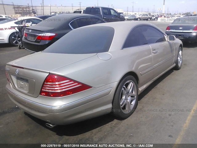 WDBPJ75J96A047597 - 2006 MERCEDES-BENZ CL 500 GOLD photo 4