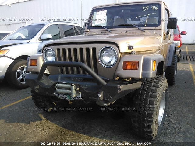 1J4FY29P4XP413615 - 1999 JEEP WRANGLER / TJ SE GOLD photo 6