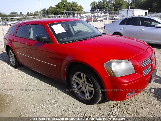 2D4FV47V07H771300 - 2007 DODGE MAGNUM SXT RED photo 1