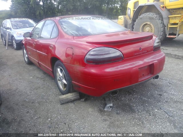 1G2WR5219YF179087 - 2000 PONTIAC GRAND PRIX GTP RED photo 3