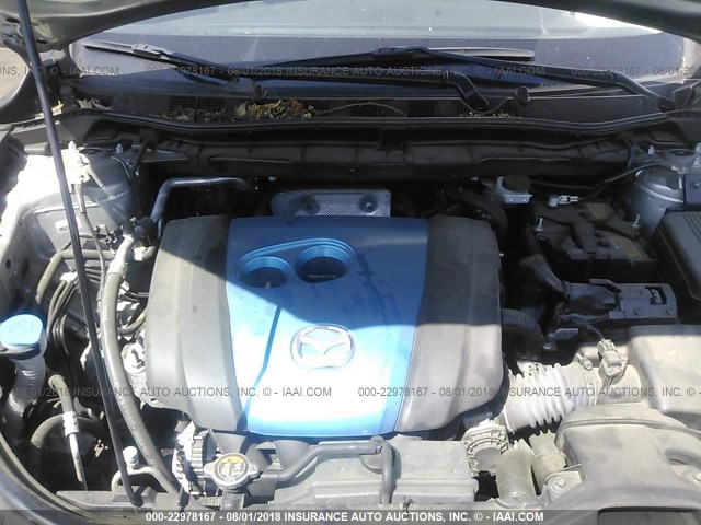JM3KE4CE8D0137922 - 2013 MAZDA CX-5 TOURING GRAY photo 10