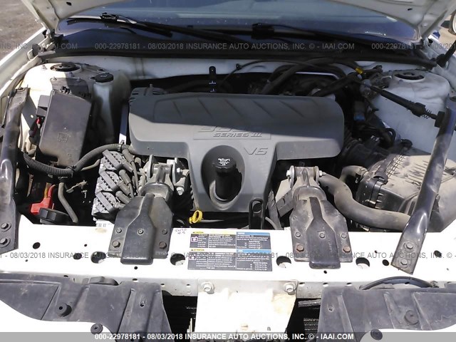 2G2WP552881139276 - 2008 PONTIAC GRAND PRIX თეთრი ფოტო 10