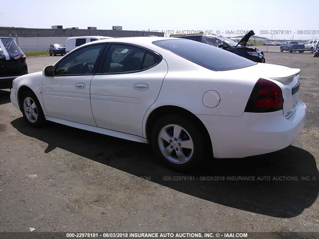2G2WP552881139276 - 2008 PONTIAC GRAND PRIX თეთრი ფოტო 3