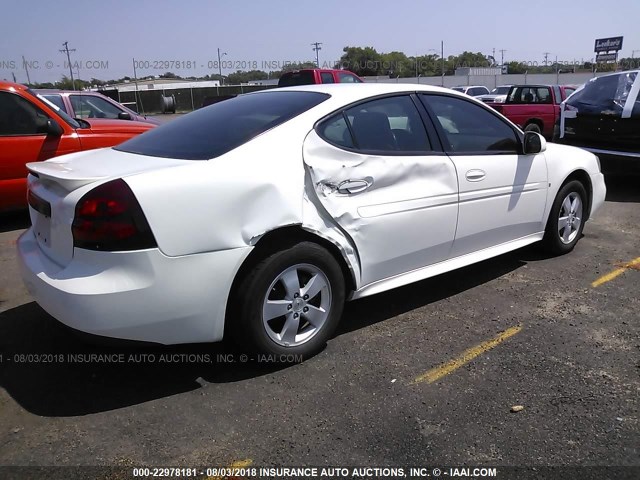 2G2WP552881139276 - 2008 PONTIAC GRAND PRIX თეთრი ფოტო 4