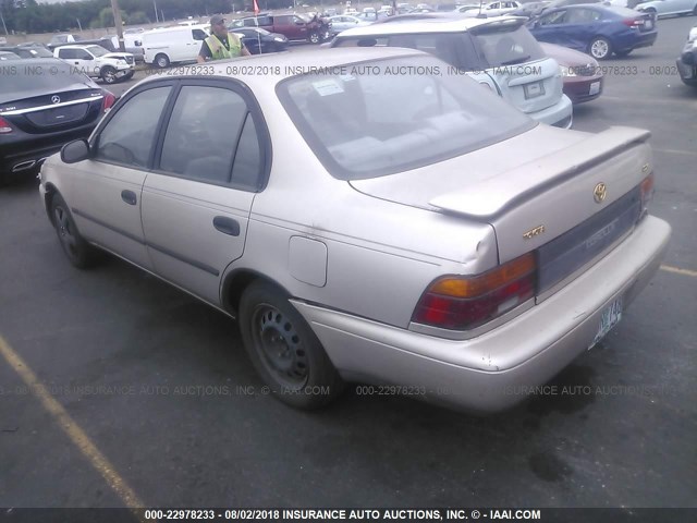 1NXAE09B6RZ176752 - 1994 TOYOTA COROLLA LE/DX GOLD photo 3