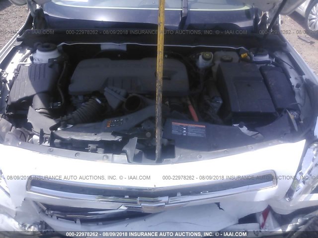 1G11D5RR3DF106607 - 2013 CHEVROLET MALIBU 1LT 白色 照片 10