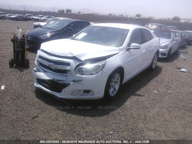 1G11D5RR3DF106607 - 2013 CHEVROLET MALIBU 1LT 白色 照片 2
