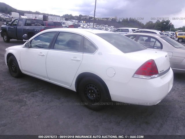 2G1WS583181270590 - 2008 CHEVROLET IMPALA POLICE WHITE photo 3