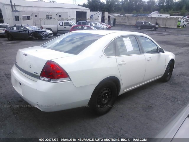 2G1WS583181270590 - 2008 CHEVROLET IMPALA POLICE WHITE photo 4