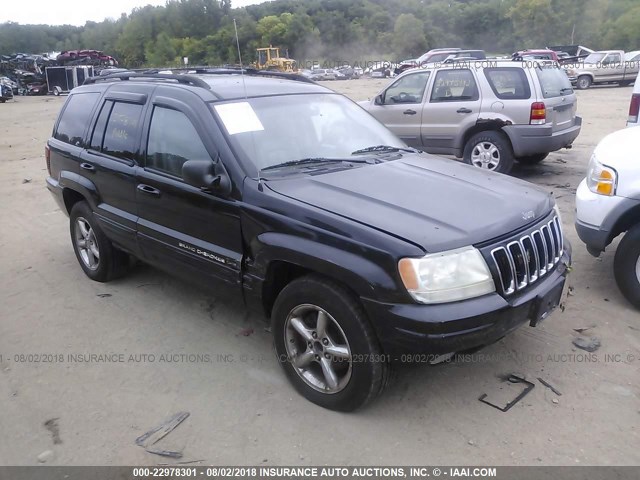 1J8GW58J43C524643 - 2003 JEEP GRAND CHEROKEE LIMITED BLACK photo 1