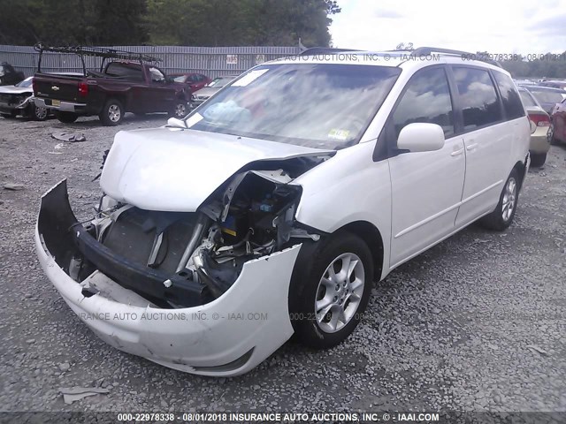 5TDZA22C05S246946 - 2005 TOYOTA SIENNA XLE/XLE LIMITED WHITE photo 2