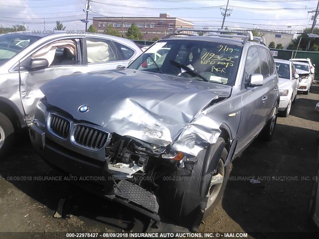 WBXPA73444WC40633 - 2004 BMW X3 2.5I GRAY photo 2