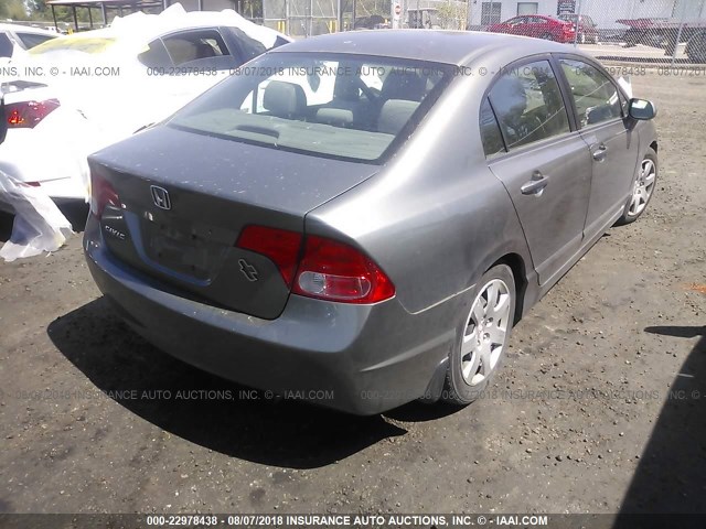 2HGFA16537H300980 - 2007 HONDA CIVIC LX BROWN photo 4