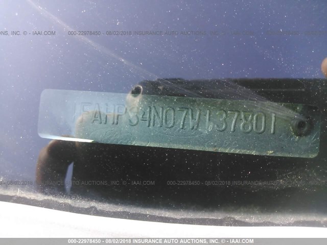 1FAHP34N07W137801 - 2007 FORD FOCUS ZX4/S/SE/SES 白色 照片 9