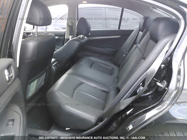 JN1CV6AR6DM755461 - 2013 INFINITI G37 BLACK photo 8