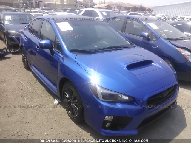 JF1VA1D66F9825381 - 2015 SUBARU WRX PREMIUM BLUE photo 1