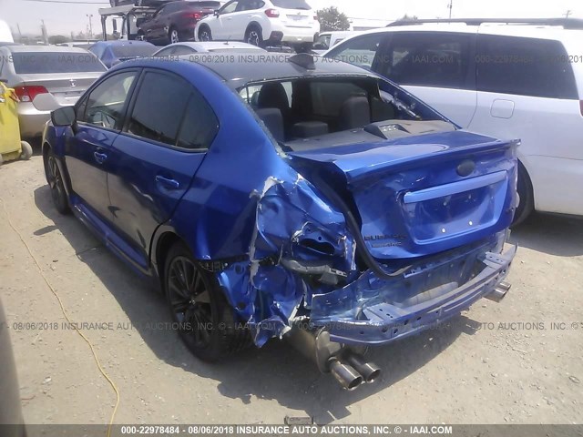 JF1VA1D66F9825381 - 2015 SUBARU WRX PREMIUM BLUE photo 3