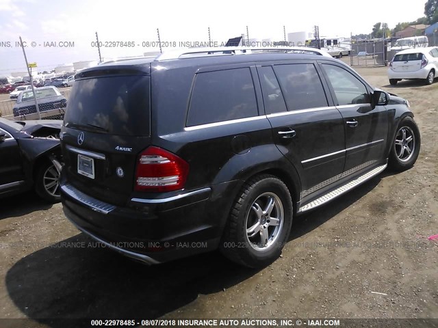 4JGBF7BE4AA611827 - 2010 MERCEDES-BENZ GL 450 4MATIC BLACK photo 4