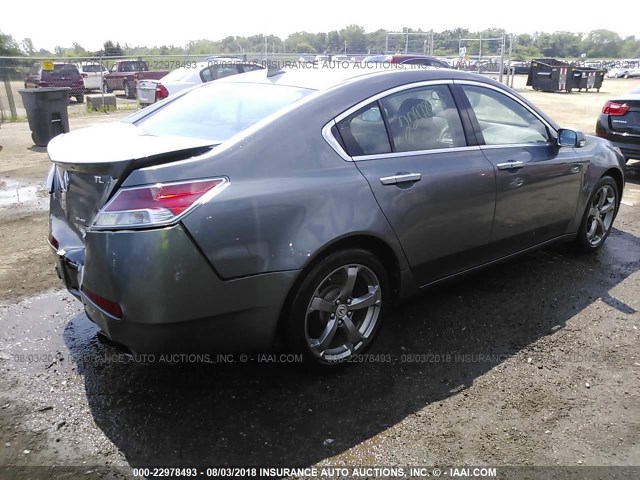 19UUA9F59BA000860 - 2011 ACURA TL GRAY photo 4