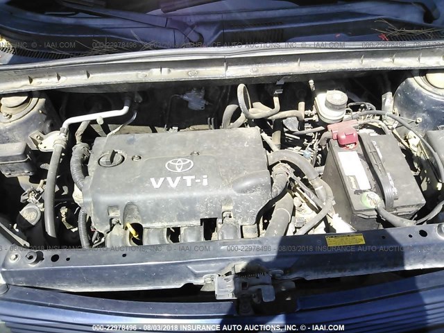 JTLKT334350214752 - 2005 TOYOTA SCION XB Tünd mavi foto 10