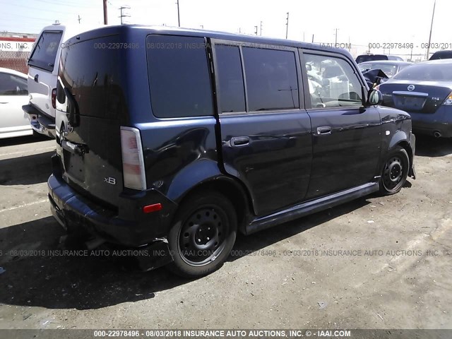 JTLKT334350214752 - 2005 TOYOTA SCION XB Tünd mavi foto 4