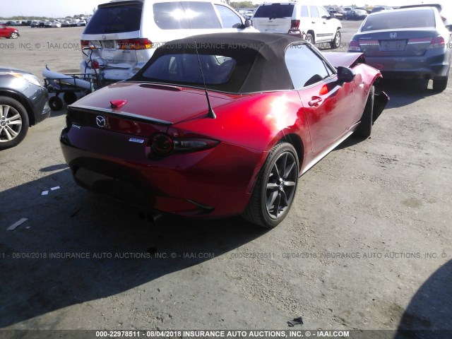 JM1NDAC71G0102975 - 2016 MAZDA MX-5 MIATA CLUB RED photo 4