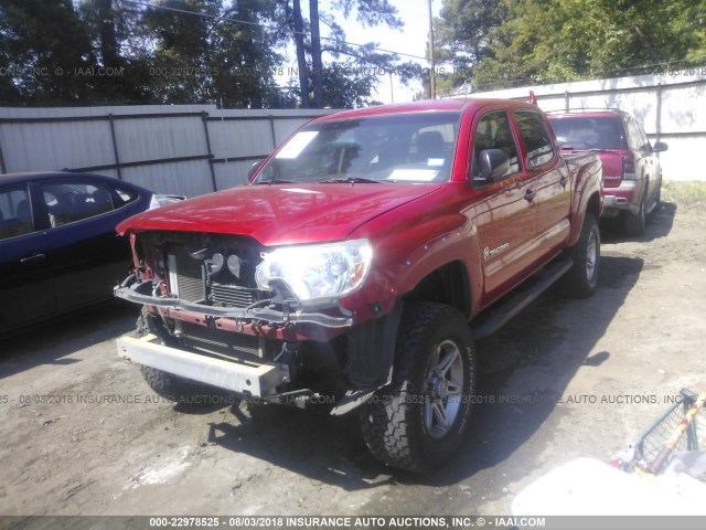 3TMLU4ENXDM131680 - 2013 TOYOTA TACOMA DOUBLE CAB 红色 照片 2