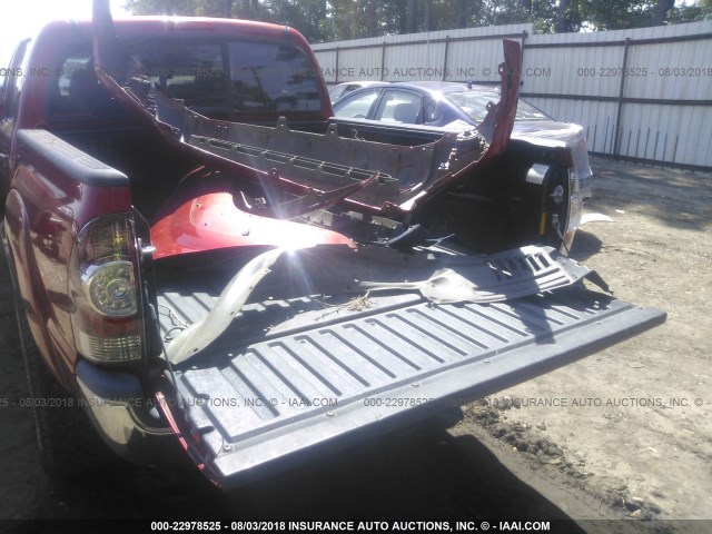 3TMLU4ENXDM131680 - 2013 TOYOTA TACOMA DOUBLE CAB RED photo 8