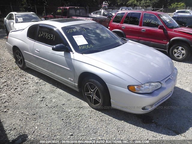 2G1WX12K739418679 - 2003 CHEVROLET MONTE CARLO SS ვერცხლისფერი ფოტო 1