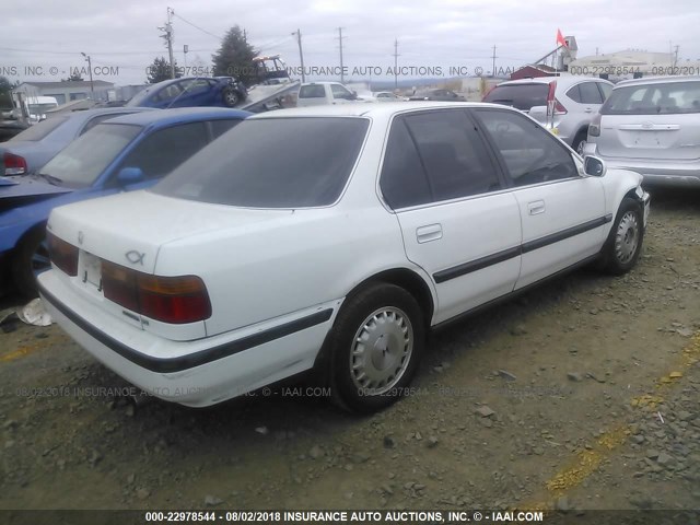 JHMCB7664MC088369 - 1991 HONDA ACCORD EX/EX-R WHITE photo 4