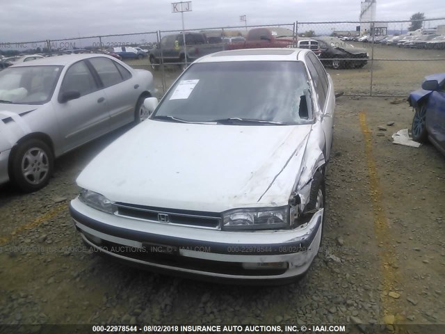 JHMCB7664MC088369 - 1991 HONDA ACCORD EX/EX-R WHITE photo 6