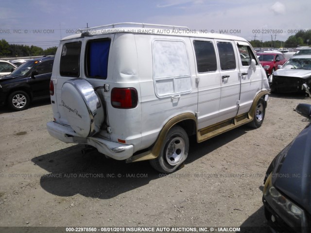 2B6HB21Y8VK554331 - 1997 DODGE RAM VAN B2500 WHITE photo 4