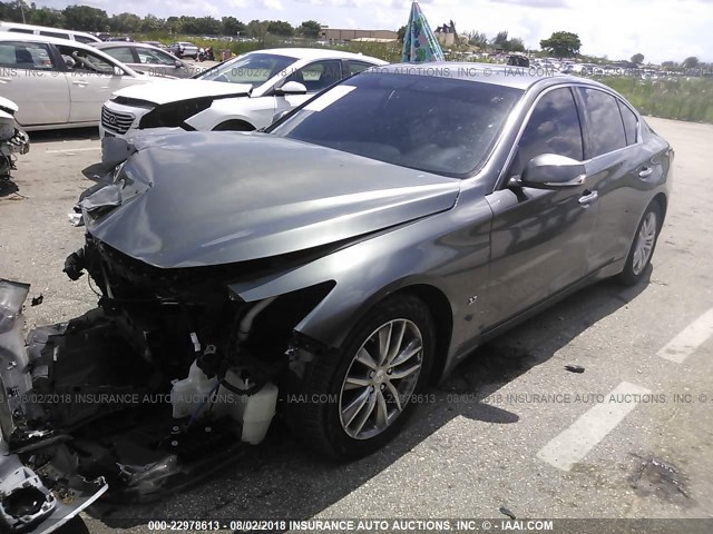 JN1BV7AP2EM680808 - 2014 INFINITI Q50 PREMIUM/SPORT GRAY photo 2