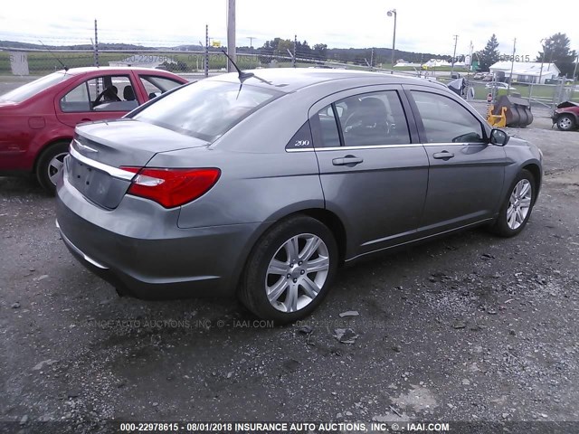 1C3BC1FB8BN613377 - 2011 CHRYSLER 200 TOURING GRAY photo 4