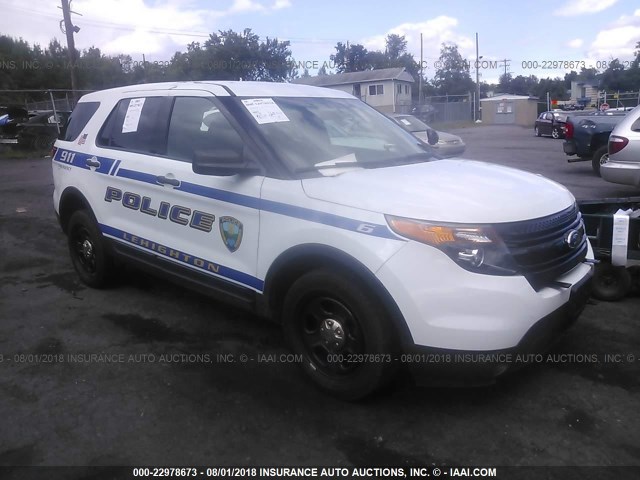 1FM5K8AR2FGB51641 - 2015 FORD EXPLORER POLICE INTERCEPTOR WHITE photo 1