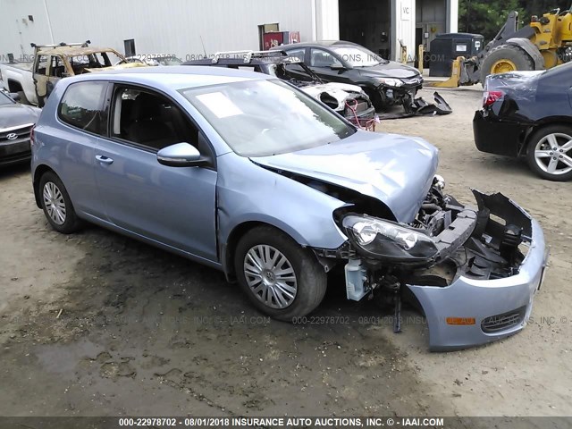 WVWAB7AJ4BW196992 - 2011 VOLKSWAGEN GOLF BLUE photo 1