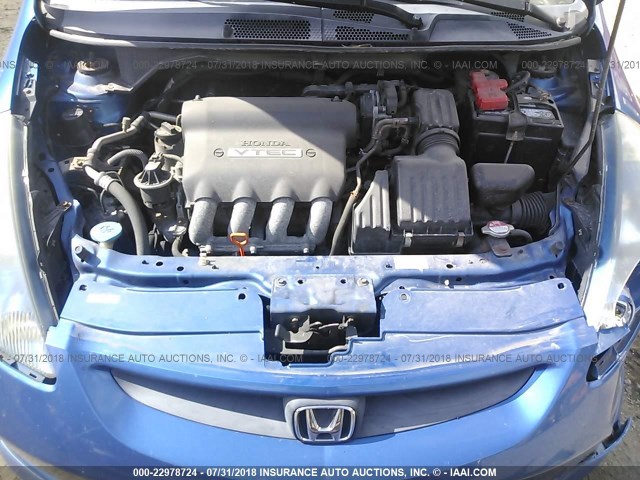 JHMGD38617S016833 - 2007 HONDA FIT S 蓝色 照片 10