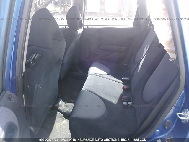 JHMGD38617S016833 - 2007 HONDA FIT S 蓝色 照片 8