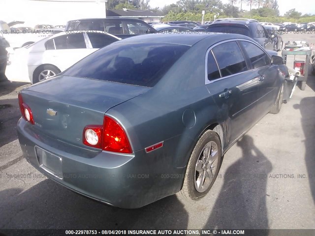 1G1ZH57B29F249746 - 2009 CHEVROLET MALIBU 1LT 绿色 照片 4