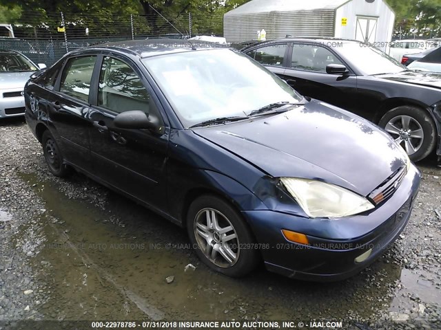 1FAFP343X1W290554 - 2001 FORD FOCUS SE/SE SPORT BLUE photo 1