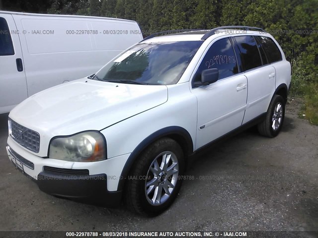 YV1CZ852251199429 - 2005 VOLVO XC90 V8 WHITE photo 2